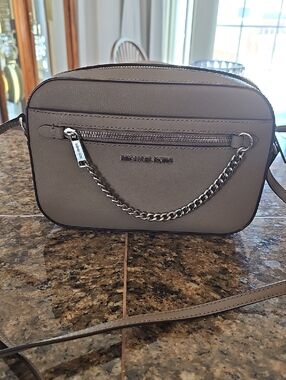 Michael Kors Taupe/color Dusk Crossbody Camera Bag